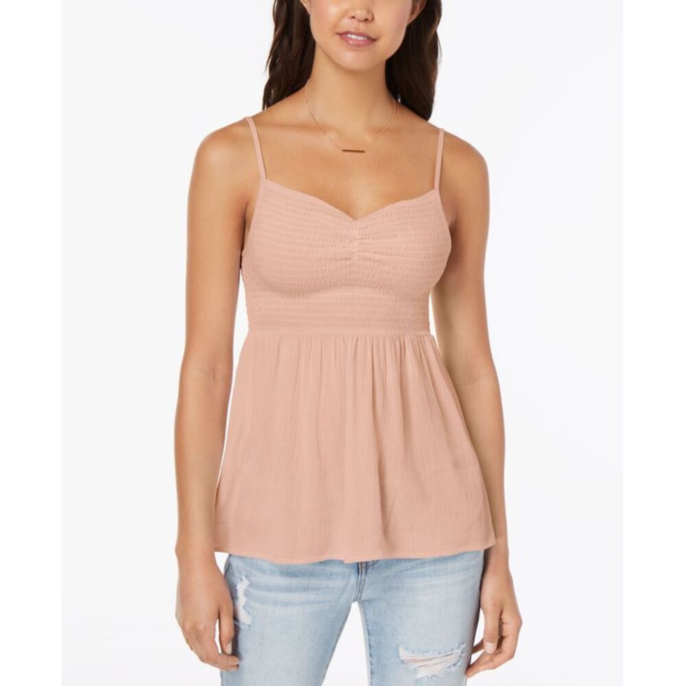 Almost Famous Juniors Smocked Cami Top